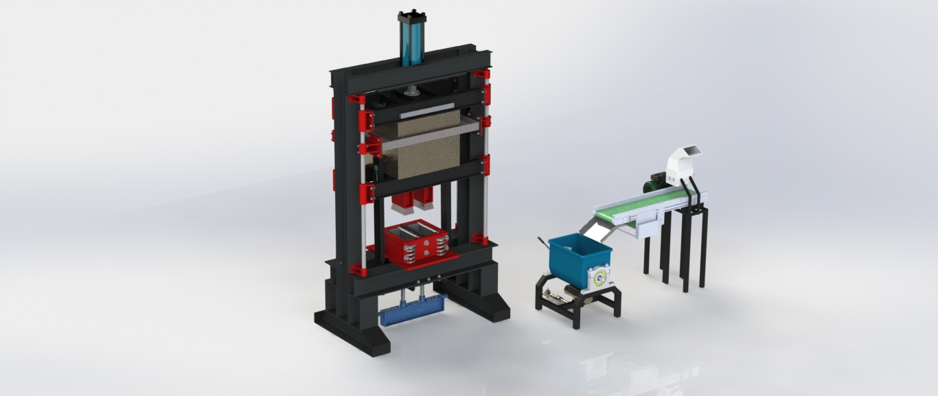 环保再生塑料和沙砖